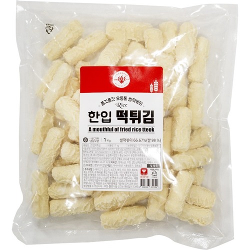 (냉동)한입 떡튀김1Kg/와이앤비